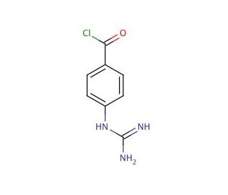 4-Guanidinobenzoyl Chloride Hydrochloride (CAS 7035-79-2) - chemical structure image