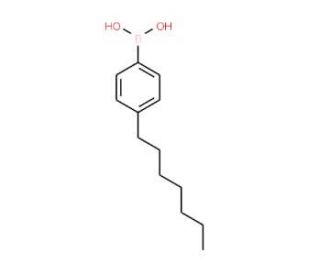 4-(Hept-1-yl)benzeneboronic acid (CAS 256383-44-5) - chemical structure image