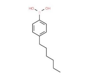4-(Hex-1-yl)benzeneboronic acid (CAS 105365-50-2) - chemical structure image
