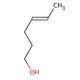 4-Hexen-1-ol, predominantly trans (CAS 928-92-7) - chemical structure image