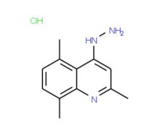 4-Hydrazino-2,5,8-trimethylquinoline hydrochloride (CAS 1172431-20-7) - chemical structure image