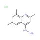 4-Hydrazino-2,6,8-trimethylquinoline hydrochloride (CAS 1171954-22-5) - chemical structure image