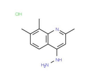 4-Hydrazino-2,7,8-trimethylquinoline hydrochloride (CAS 1173257-45-8) - chemical structure image