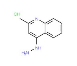 4-Hydrazino-2-methylquinoline hydrochloride (CAS 61760-54-1) - chemical structure image