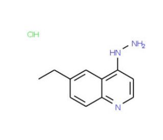4-Hydrazino-6-ethylquinoline hydrochloride (CAS 1170599-72-0) - chemical structure image
