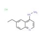 4-Hydrazino-6-ethylquinoline hydrochloride (CAS 1170599-72-0) - chemical structure image