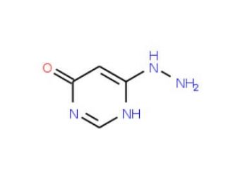 4-Hydrazino-6-hydroxypyrimidine (CAS 29939-37-5) - chemical structure image