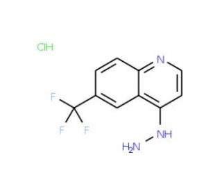 4-Hydrazino-6-trifluoromethylquinoline hydrochloride (CAS 1170816-62-2) - chemical structure image