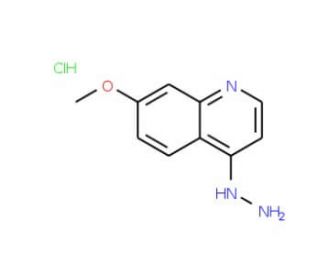 4-Hydrazino-7-methoxyquinoline hydrochloride (CAS 68500-40-3) - chemical structure image