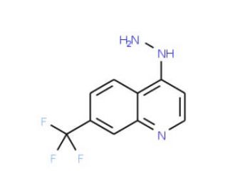 4-Hydrazino-7-(trifluoromethyl)quinoline - chemical structure image