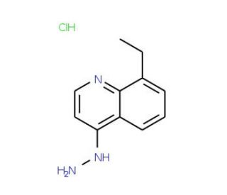 4-Hydrazino-8-ethylquinoline hydrochloride (CAS 1172703-05-7) - chemical structure image