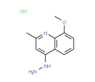 4-Hydrazino-8-methoxy-2-methylquinoline hydrochloride (CAS 1171435-31-6) - chemical structure image
