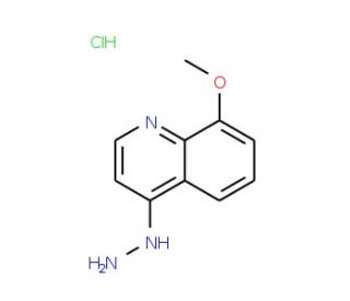 4-Hydrazino-8-methoxyquinoline hydrochloride (CAS 68500-36-7) - chemical structure image