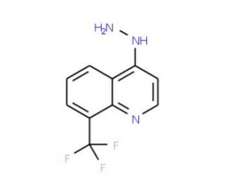 4-Hydrazino-8-(trifluoromethyl)quinoline (CAS 57369-92-3) - chemical structure image