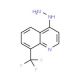 4-Hydrazino-8-(trifluoromethyl)quinoline (CAS 57369-92-3) - chemical structure image