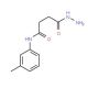 4-Hydrazino-N-(3-methylphenyl)-4-oxobutanamide - chemical structure image