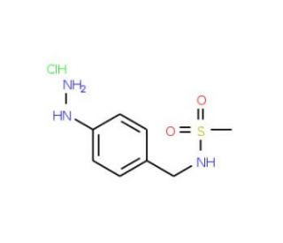4-Hydrazino-N-methyl Benzene Methanesulfonamide, Hydrochloride Salt (CAS 88933-16-8) - chemical structure image