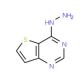 4-Hydrazinothieno[3,2-d]pyrimidine (CAS 16229-26-8) - chemical structure image