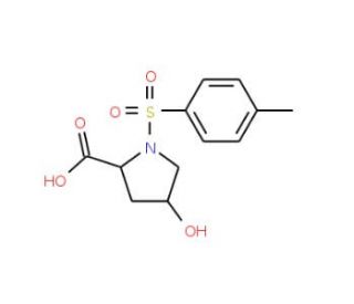 4-Hydroxy-1-[(4-methylphenyl)sulfonyl]-2-pyrrolidinecarboxylic acid (CAS 20275-18-7) - chemical structure image