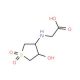 (4-Hydroxy-1,1-dioxo-tetrahydro-1lambda*6*-thiophen-3-ylamino)-acetic acid (CAS 294669-00-4) - chemical structure image