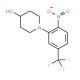 4-Hydroxy-1-(2-nitro-5-trifluoromethylphenyl)piperidine (CAS 1072944-51-4) - chemical structure image