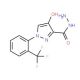4-hydroxy-1-[2-(trifluoromethyl)phenyl]-1H-pyrazole-3-carbohydrazide - chemical structure image