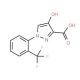 4-hydroxy-1-[2-(trifluoromethyl)phenyl]-1H-pyrazole-3-carboxylic acid - chemical structure image