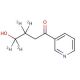 Struttura molecolare di 4-Hydroxy-1-(3-pyridyl)-1-butanone (3,3,4,4-D4), Numero CAS: 359435-75-9 4-Hydroxy-1-(3-pyridyl)-1-butanone (3,3,4,4-D4) (CAS 359435-75-9) - chemical structure image