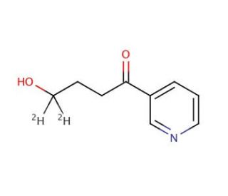4-Hydroxy-1-(3-pyridyl)-1-butanone-4,4-d2 (CAS 154603-21-1) - chemical structure image