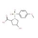 4-Hydroxy-1-(4-methoxy-benzenesulfonyl)-pyrrolidine-2-carboxylic acid - chemical structure image