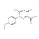4-Hydroxy-1-(4-methoxyphenyl)-6-oxo-1,6-dihydro-3-pyridazinecarboxylic acid (CAS 121582-69-2) - chemical structure image