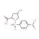 4-Hydroxy-1-(4-nitro-benzenesulfonyl)-pyrrolidine-2-carboxylic acid - chemical structure image