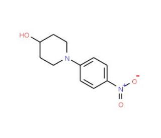 4-Hydroxy-1-(4-nitrophenyl)piperidine (CAS 79421-45-7) - chemical structure image