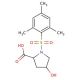 4-hydroxy-1-(mesitylsulfonyl)pyrrolidine-2-carboxylic acid - chemical structure image