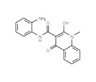 4-Hydroxy-1-methyl-2-oxo-1,2-dihydroquinoline-3-carboxylic acid (2-aminopheyl)amide (CAS 151449-78-4) - chemical structure im