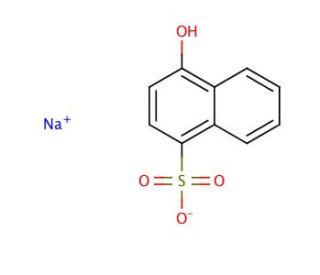 4-Hydroxy-1-naphthalenesulfonic acid sodium salt (CAS 6099-57-6) - chemical structure image
