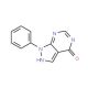 4-Hydroxy-1-phenylpyrazolo[3,4-d]pyrimidine (CAS 21314-17-0) - chemical structure image