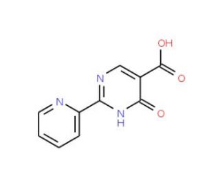4-Hydroxy-2-(2-pyridinyl)-5-pyrimidinecarboxylicacid (CAS 56406-45-2) - chemical structure image