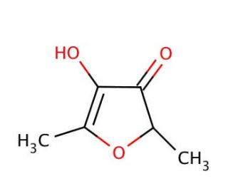 4-Hydroxy-2,5-dimethyl-3(2H)-furanone (CAS 3658-77-3) - chemical structure image