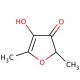 4-Hydroxy-2,5-dimethyl-3(2H)-furanone (CAS 3658-77-3) - chemical structure image