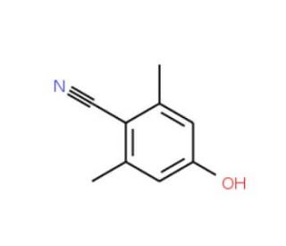 4-Hydroxy-2,6-dimethylbenzonitrile (CAS 58537-99-8) - chemical structure image