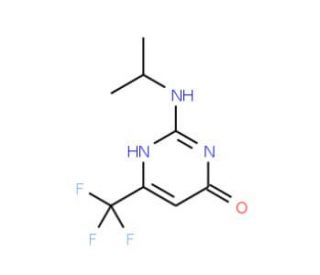 4-Hydroxy-2-(isopropylamino)-6-(trifluoromethyl)pyrimidine - chemical structure image