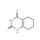 4-Hydroxy-2-mercapto-5,6,7,8-tetrahydroquinazoline (CAS 16064-21-4) - chemical structure image