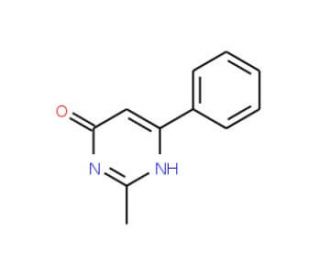 4-Hydroxy-2-methyl-6-phenylpyrimidine (CAS 62260-39-3) - chemical structure image