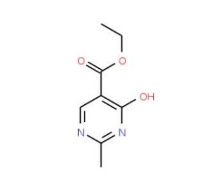 4-Hydroxy-2-methyl-pyrimidine-5-carboxylic acid ethyl ester (CAS 53135-24-3) - chemical structure image
