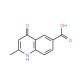 4-Hydroxy-2-methyl-quinoline-6-carboxylic acid (CAS 103853-88-9) - chemical structure image