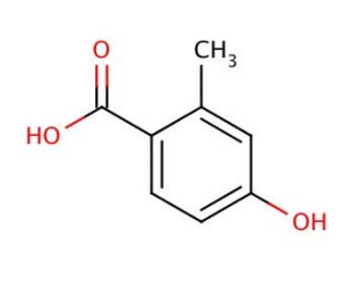 4-Hydroxy-2-methylbenzoic acid (CAS 578-39-2) - chemical structure image