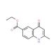 4-Hydroxy-2-methylquinoline-6-carboxylic acid ethyl ester (CAS 300590-94-7) - chemical structure image