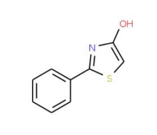 4-Hydroxy-2-phenyl-1,3-thiazole (CAS 827-45-2) - chemical structure image