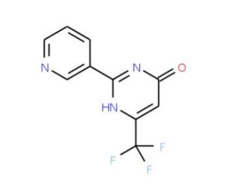 4-Hydroxy-2-(pyrid-3-yl)-6-trifluoromethylpyrimidine - chemical structure image